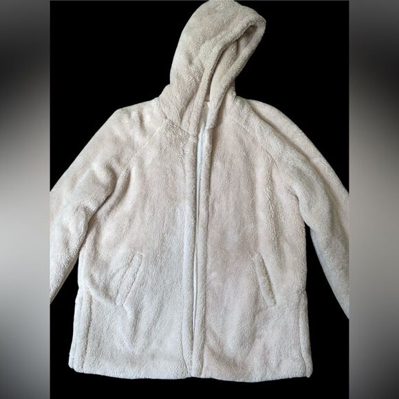 URKOOL Cozy Oversized Faux Fur Coat Hooded Jacket Teddy XXL - Picture 2 of 6